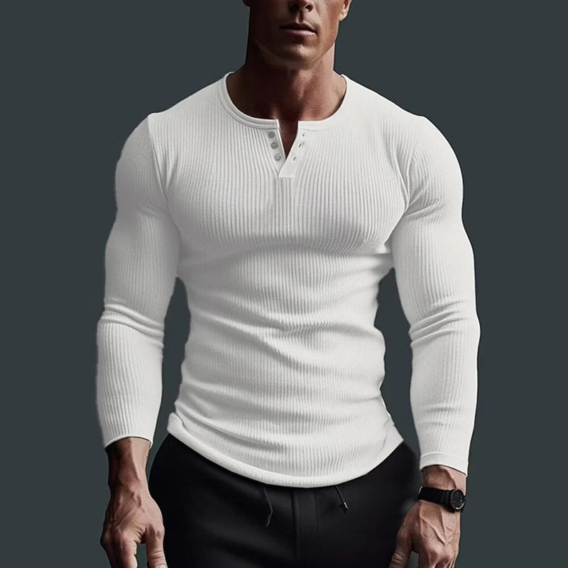 Robert - Camicia henley dal design slim fit