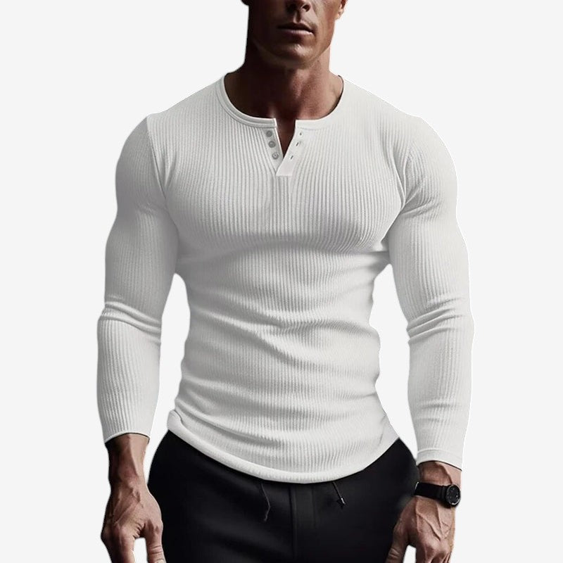 Robert - Camicia henley dal design slim fit