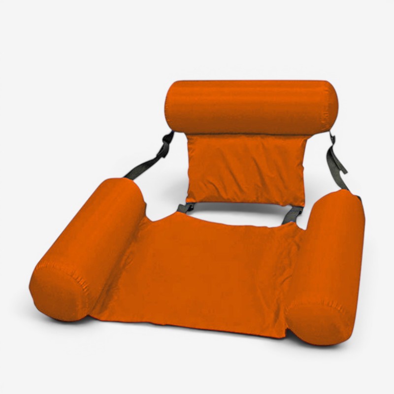Chaise longue gonflable pour piscine avec sangle de soutien réglable