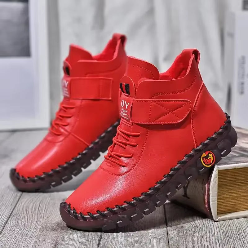WarmStride - Women's Leather Boots With Lined Interior