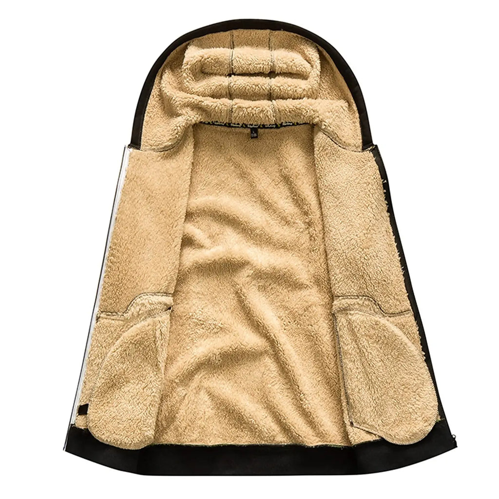 Nathaniel - Jacket with Hood and Long Sleeves with Zipper Closure