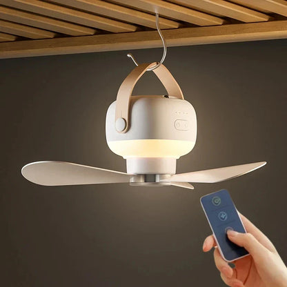 AirMate - Portable rechargeable ceiling fan with remote control