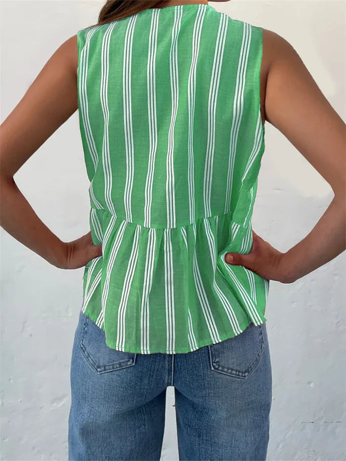 EcoBreeze™ - Summer Women's Striped Blouse