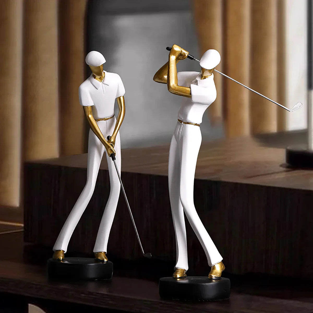 GolfCraft - Scultura d'azione per golfisti per casa e ufficio