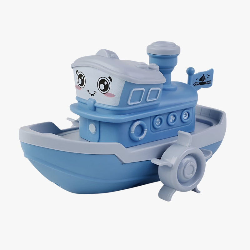 WasserSpass – Bateau jouet de bain à remonter avec bords arrondis et forme compacte