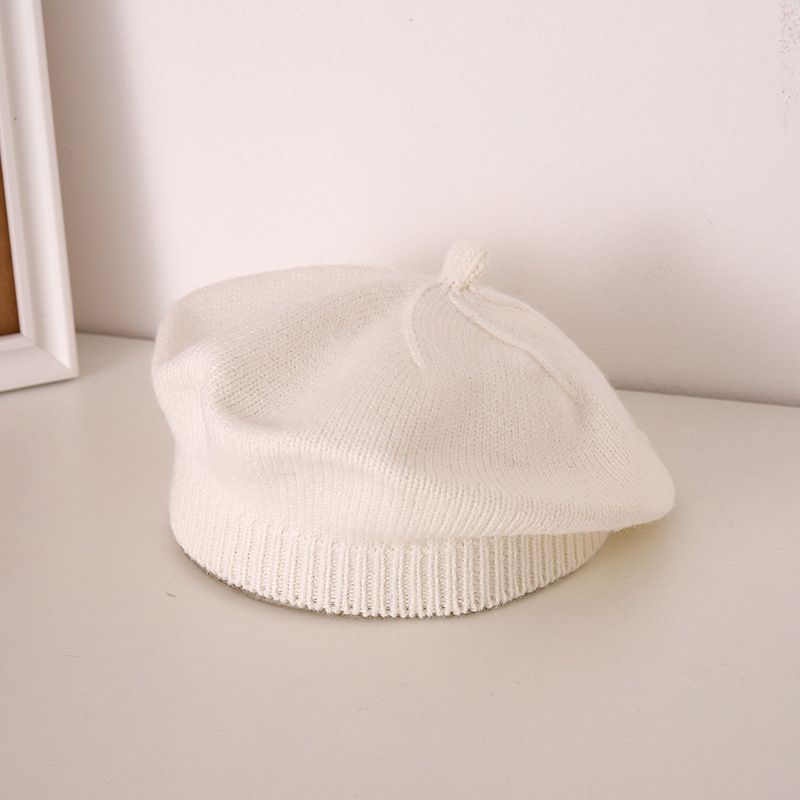 MiniFlora - Béret en tricot pour tout-petit avec motif floral