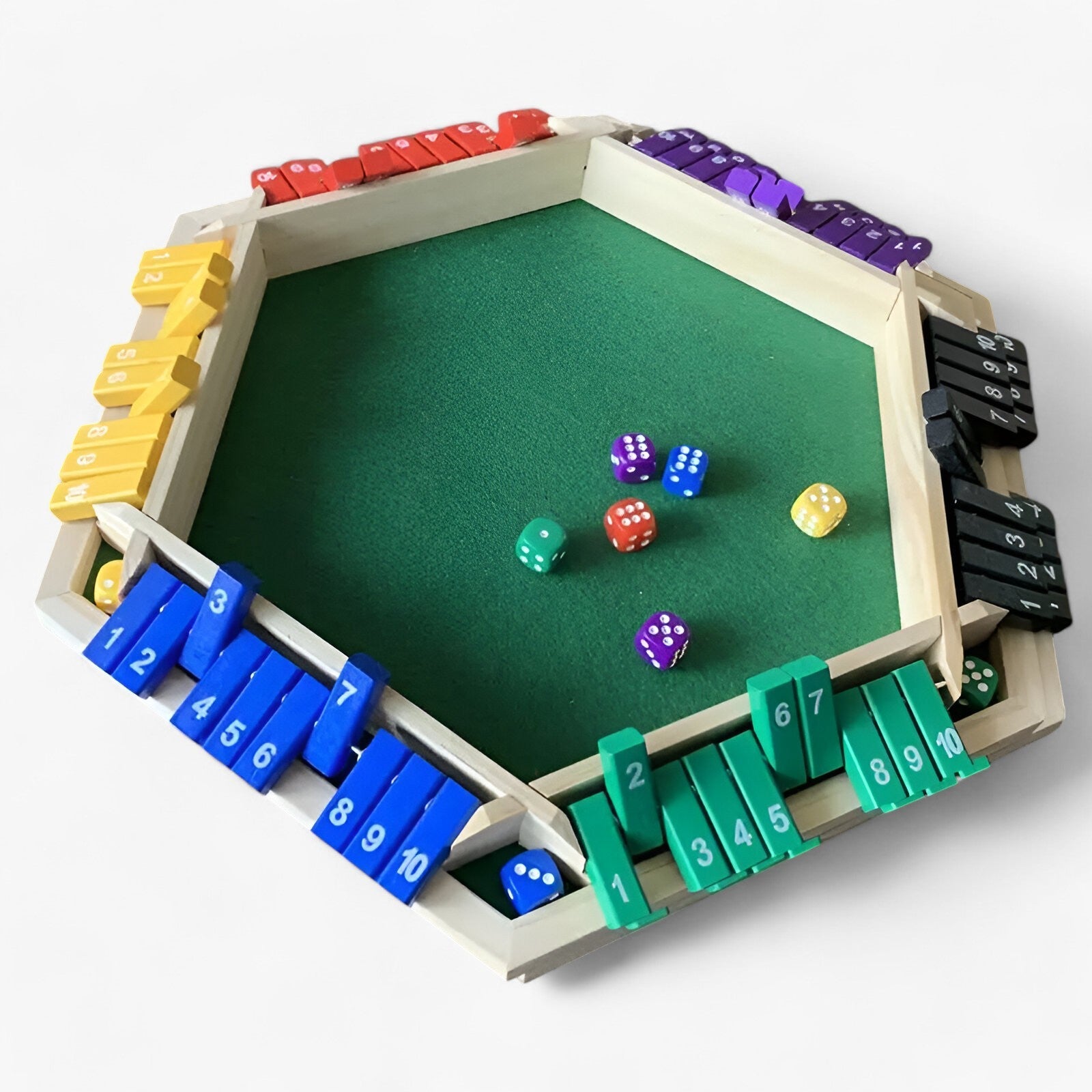 GameCraft - Moderní dřevěná kostková hra s kostkami pro zábavu a strategii