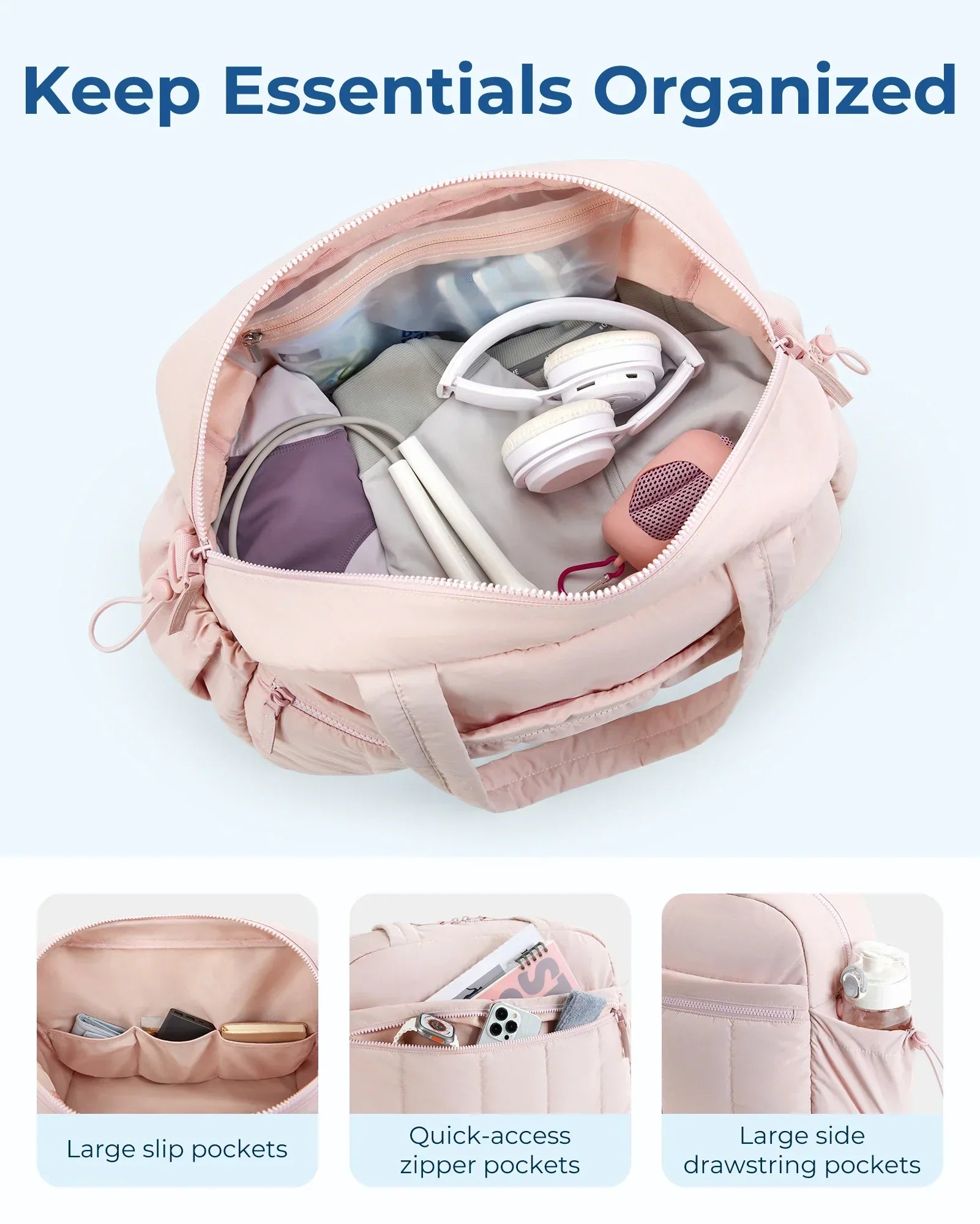 LuxeMama - Borsa per pannolini elegante con portabiberon isolati
