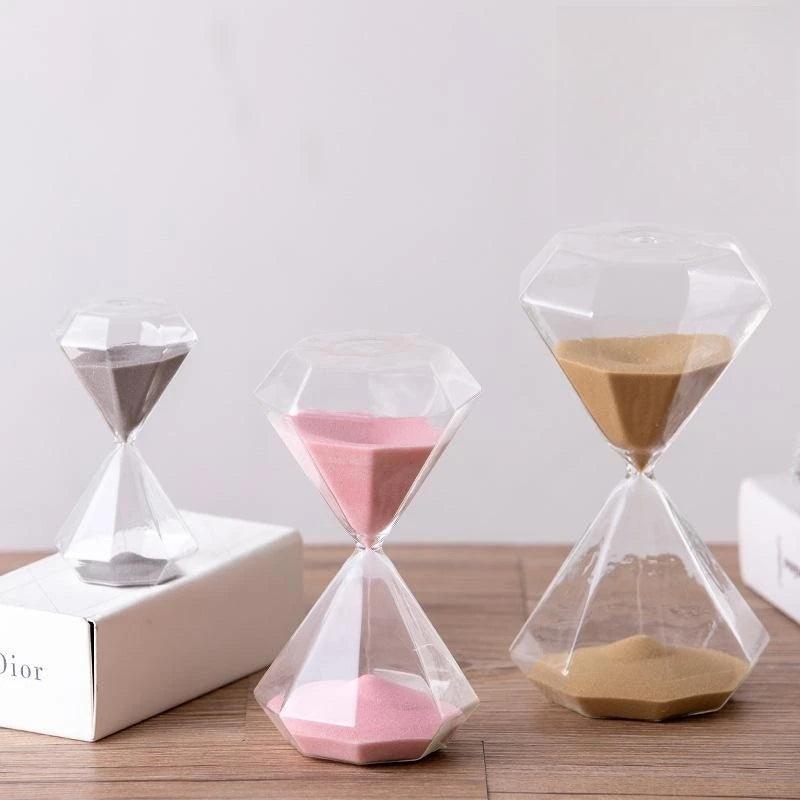 TimeGem – Clessidra Decorativa con Design Ispirato ai Diamanti e Creativo