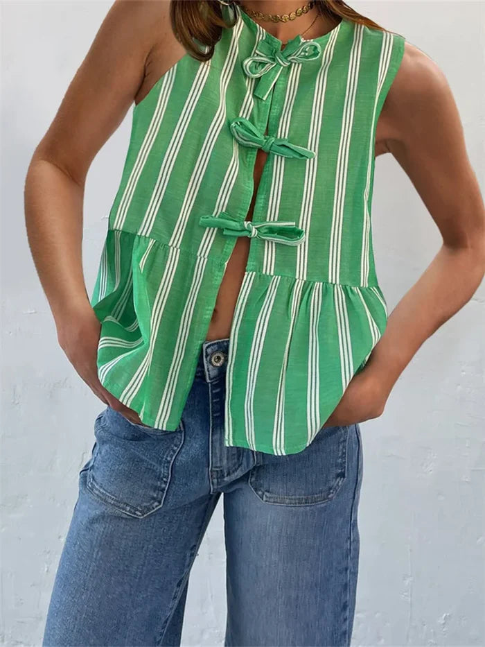 EcoBreeze™ - Summer Women's Striped Blouse