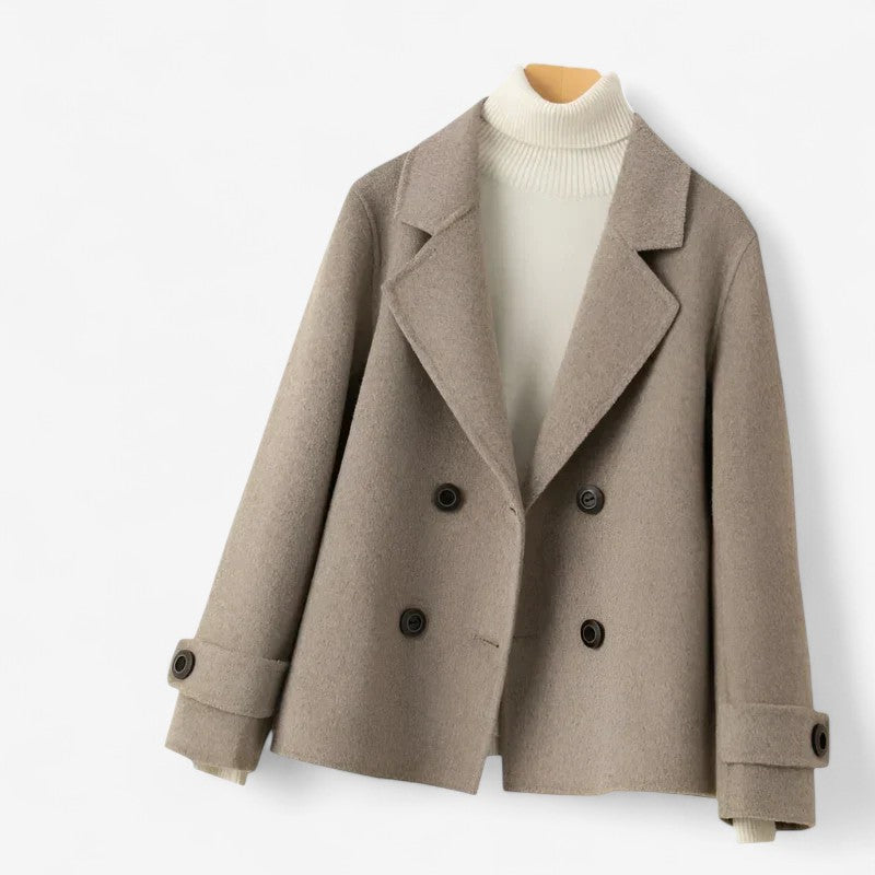 Veloria – Veste Croisée avec Col Revers