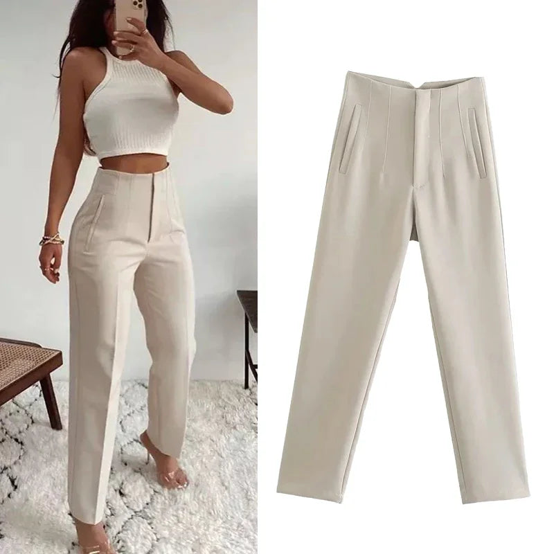 Elena - Pantaloni slim fit sofisticați pentru stil formal și smart-casual