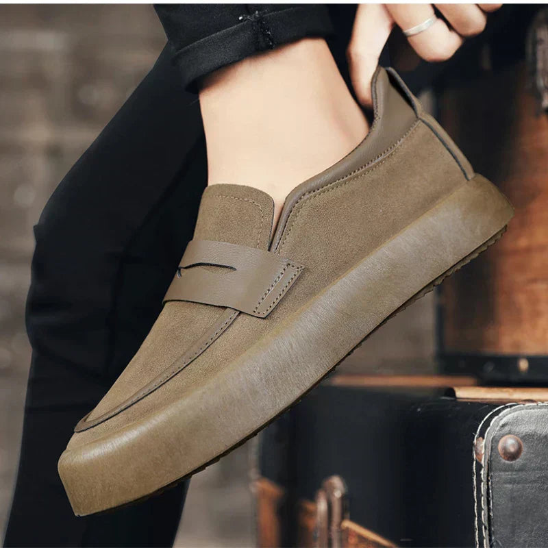 Daniel - Slim slip-on loafers with anti-slip sole