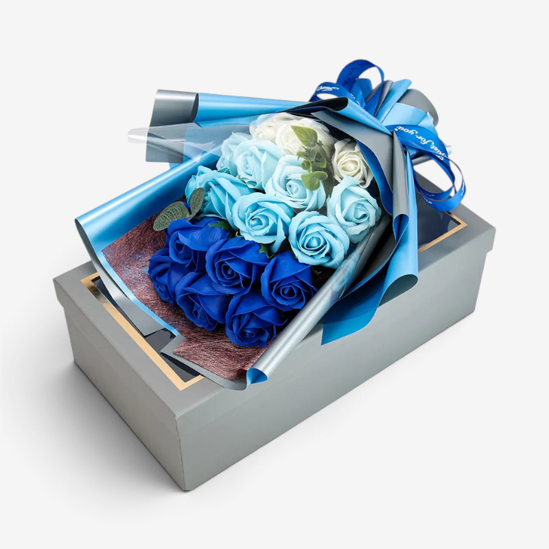 Roselina – Dekorativní kytice růží s detailně propracovanými okvětními lístky