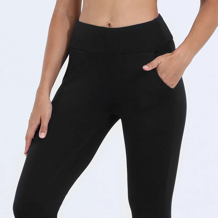 Emma - Leggings doublés en polaire avec poches pratiques pour confort et style