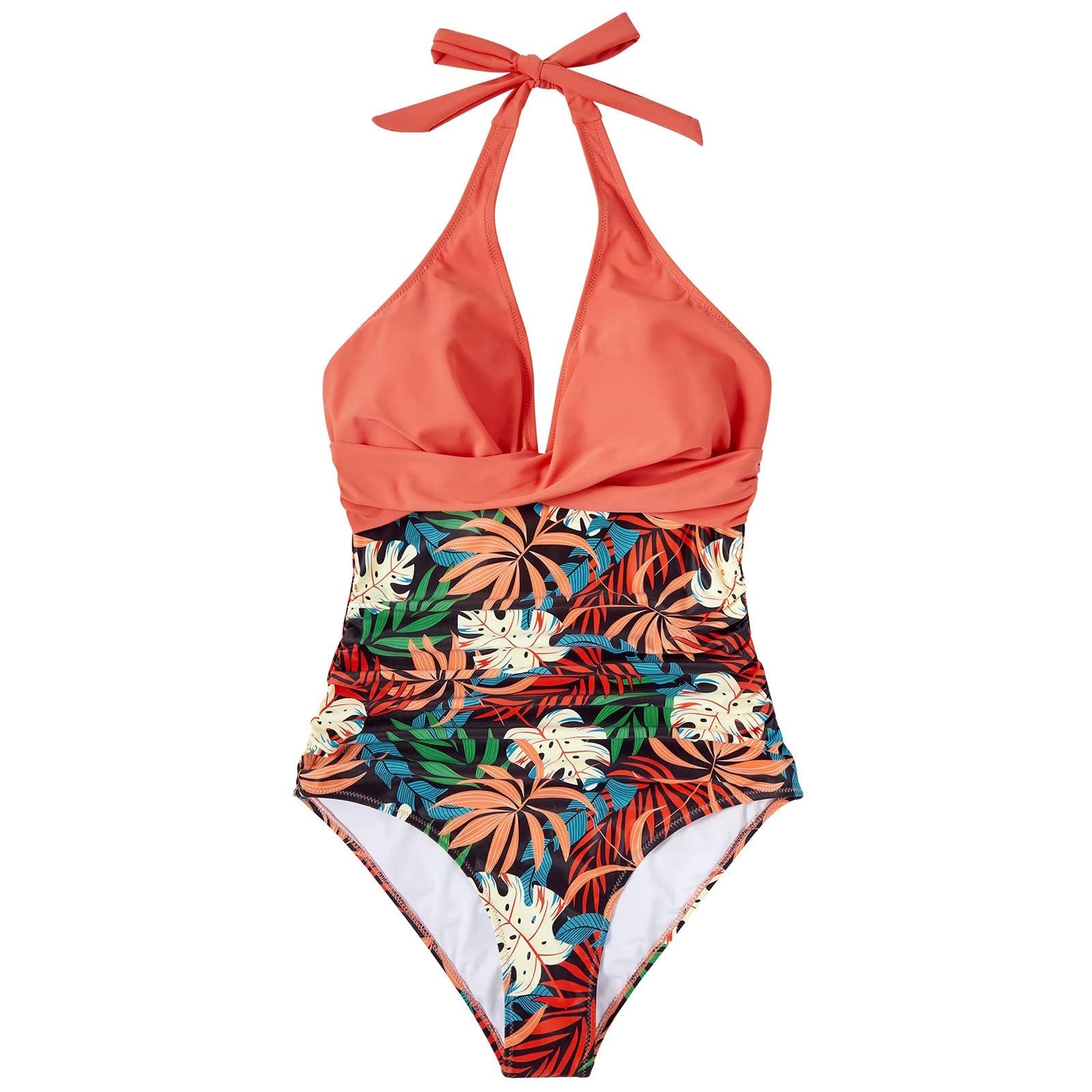 Ela – Chic one-piece swimsuit with halter neck and flattering fit