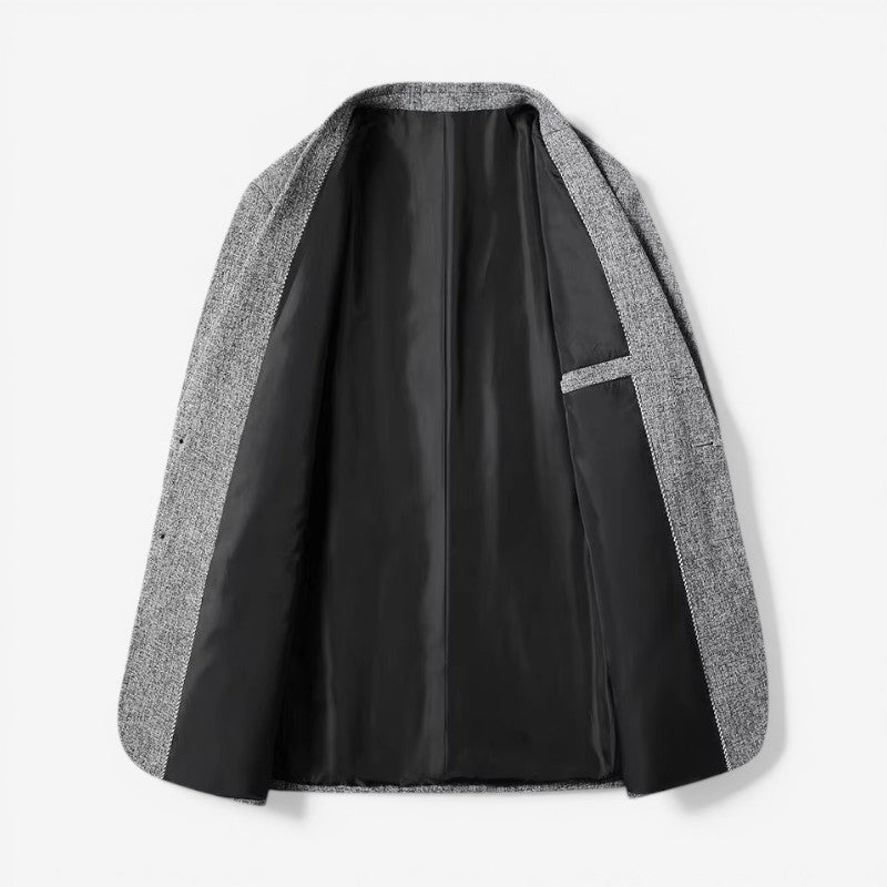 Blazer da uomo slim fit a manica lunga per ufficio ed eventi