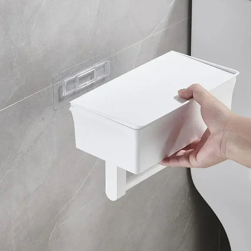 SmartHold - Portarotolo per bagno elegante con spazio contenitivo per un look raffinato del bagno