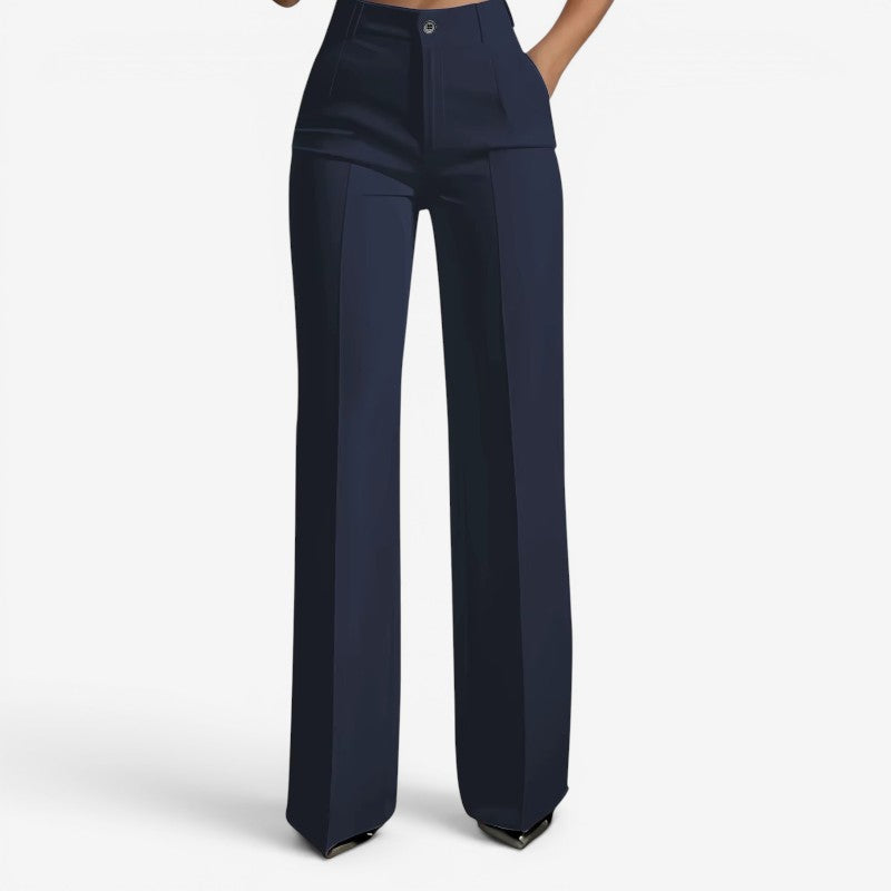 Women's High Waisted Straight Leg Pants