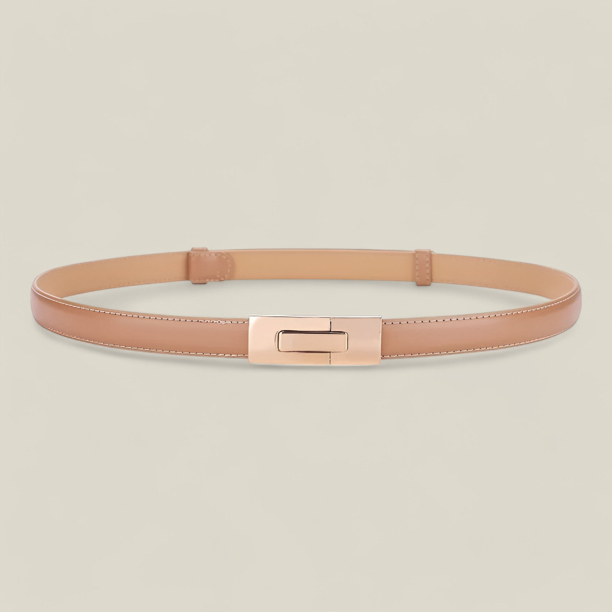 Emma - Elegante cintura sottile con fibbia dorata per styling versatile