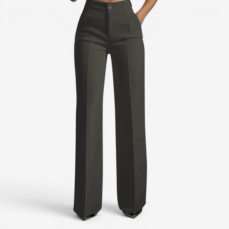 Women's High Waisted Straight Leg Pants