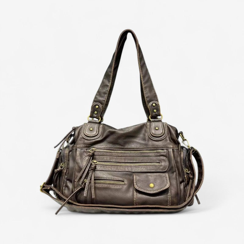 Tiffany – Sac à main avec sangles réglables et plusieurs poches zippées