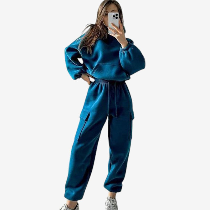 Hoodie and Pants Tracksuit Set