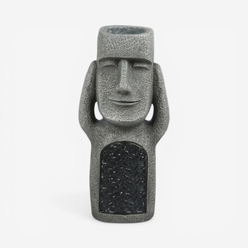 GlowPot – Sculptură artistică de ghiveci pentru flori cu LED solar