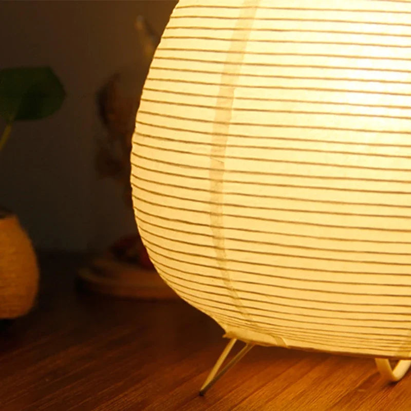 RiceGlow - Lantern Table Lamp with Rice Paper Shade