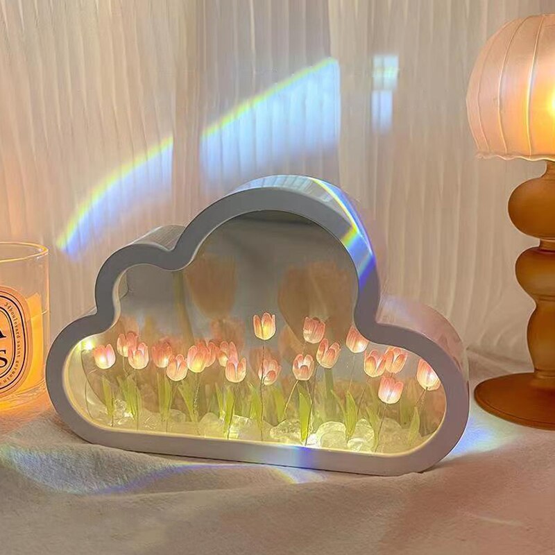 TulipLume - Lampada notturna fai da te a forma di tulipano con design floreale