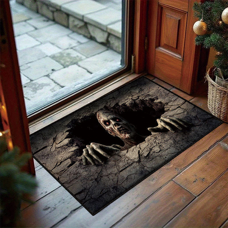 Hexamat – Felpudo de Halloween 3D con ilusión óptica