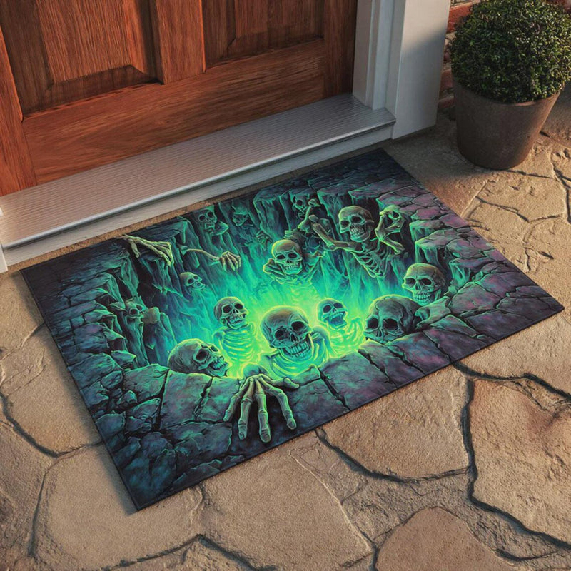 Hexamat – Felpudo de Halloween 3D con ilusión óptica