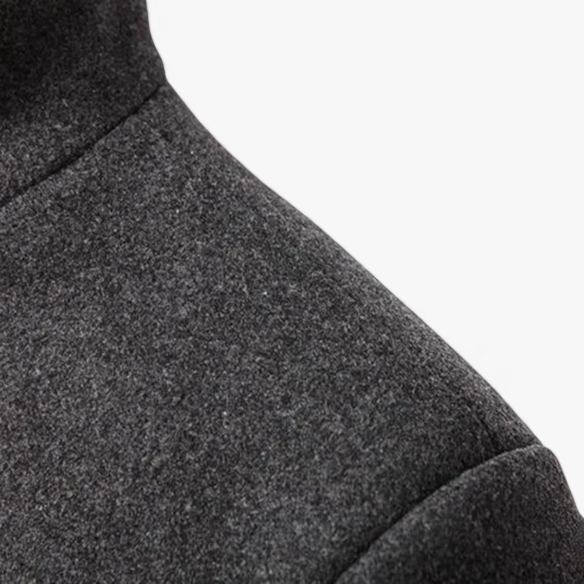 LapelCraft - Manteau long pour homme avec fermeture à boutons