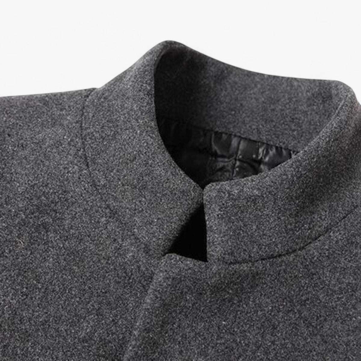LapelCraft - Manteau long pour homme avec fermeture à boutons