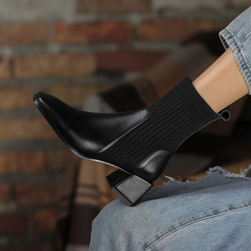Babsi - Lightweight non-slip ankle sock boots for comfort