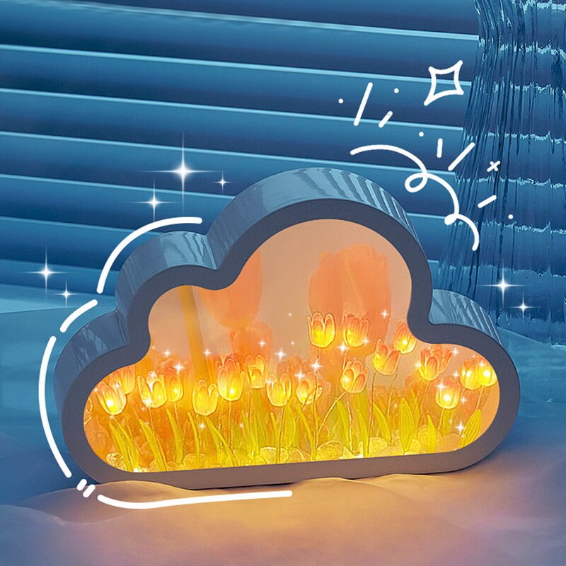 TulipLume - Lampada notturna fai da te a forma di tulipano con design floreale