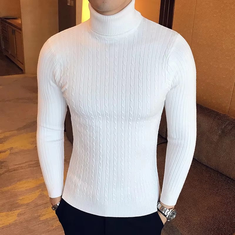 LuxeWear – Pánský rolák s žebrovaným vzorem