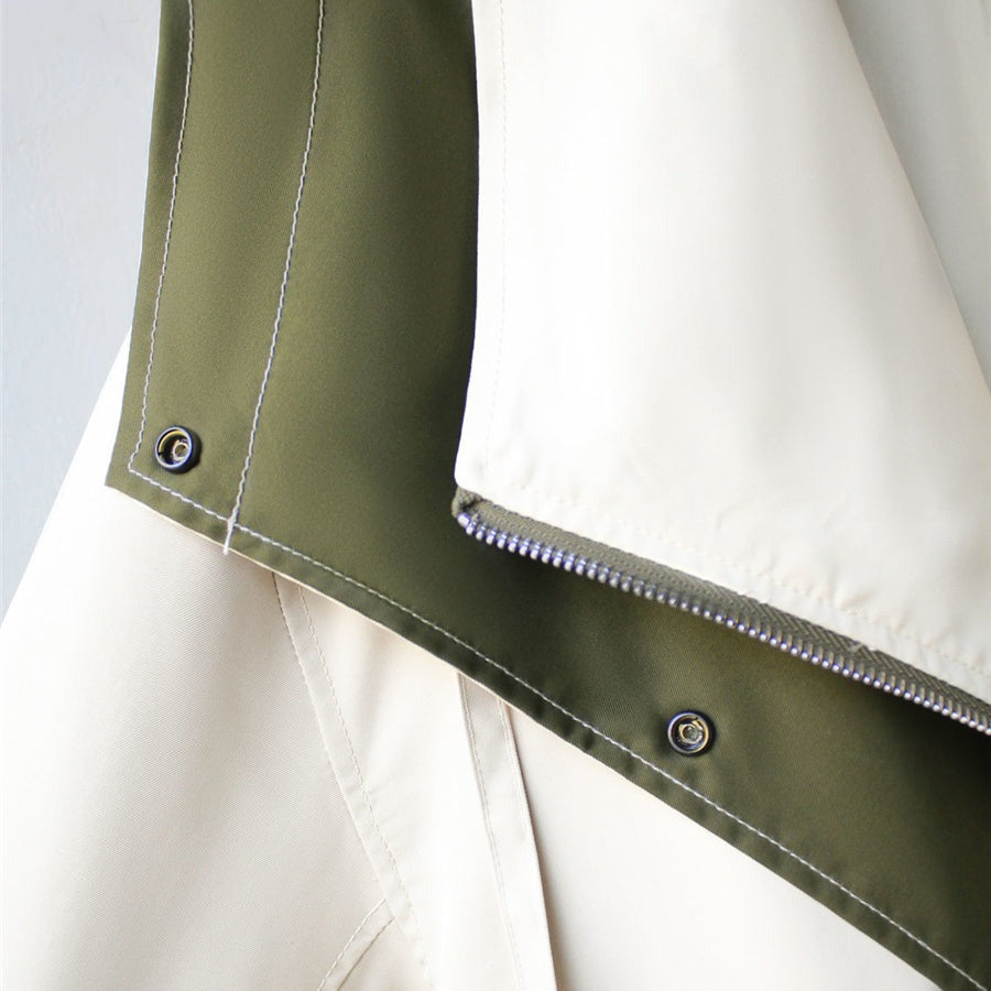 Lotte - Trench-coat élégant déperlant avec bouton sur le devant