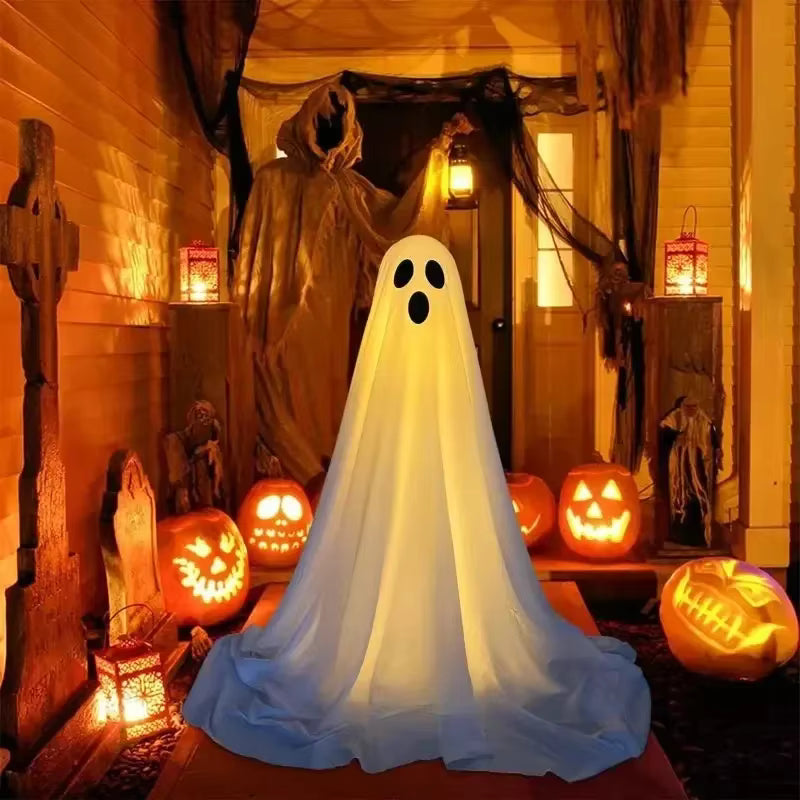 PhantomGlow - Decoração LED de fantasma com alimentação a pilhas