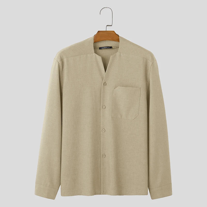 James - Chemise avec fermeture à boutons classique et poche poitrine