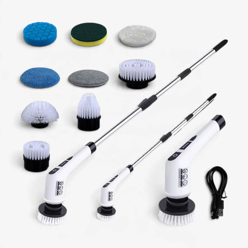 ScrubMaster - elektrická čisticí sada s více kartáčovými hlavicemi