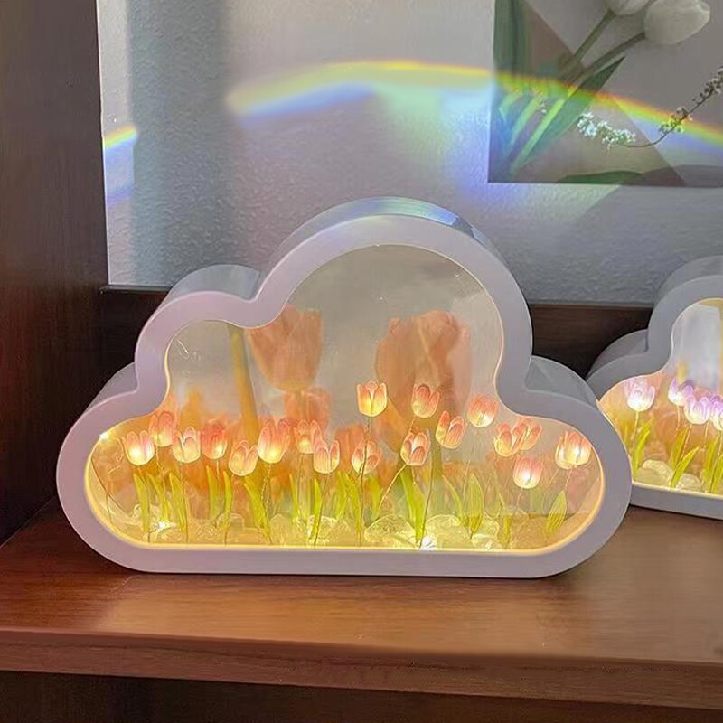 TulipLume - Lampada notturna fai da te a forma di tulipano con design floreale