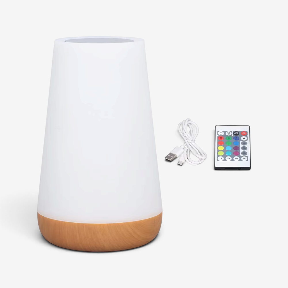 Glowtide - Rechargeable Touch Bedside Lamp With Remote Control