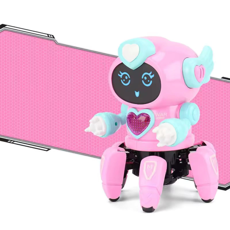 DynaBot - Zdalnie sterowany tańczący robot z muzyką i światłem