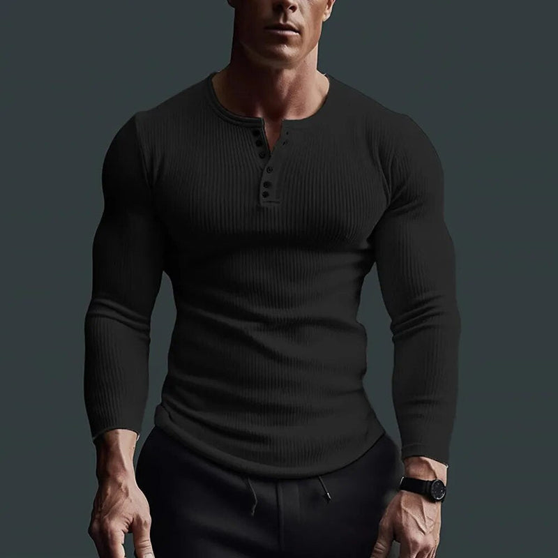 Robert - Camicia henley dal design slim fit