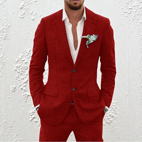 Costum două piese pentru bărbați, sacou și pantaloni