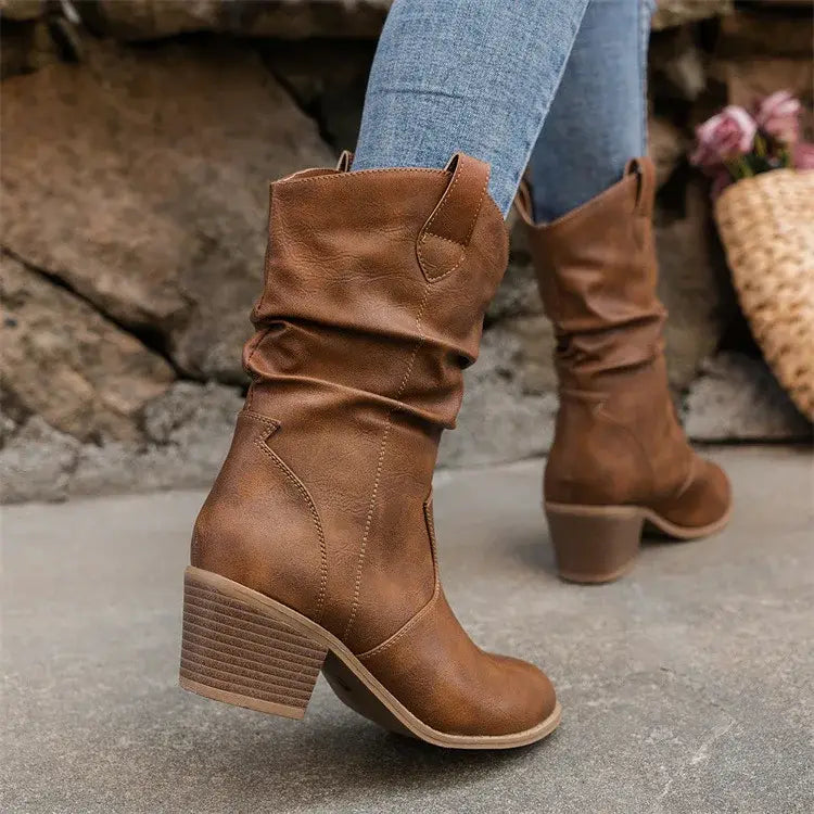 Dakota – Bottines ajustées avec coutures classiques