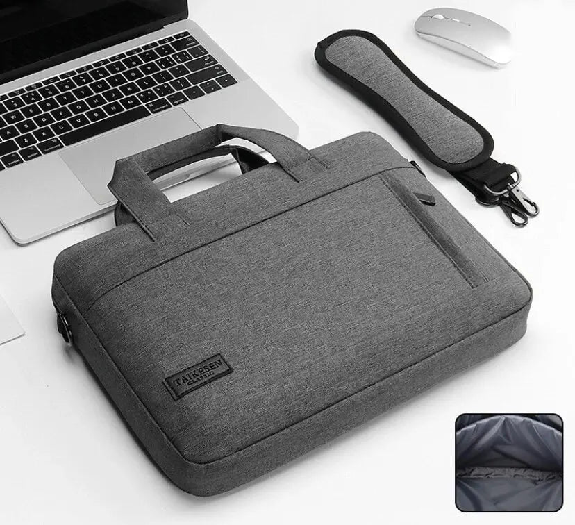 PixelPack - Borsa per Laptop Elegante con Scomparti Imbottiti e Tracolla Regolabile