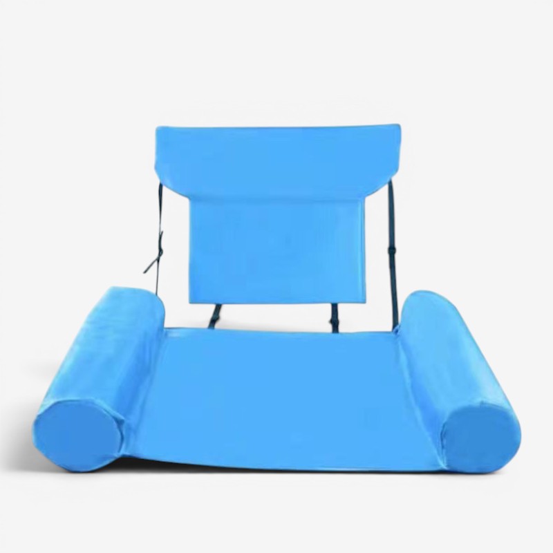 Chaise longue gonflable pour piscine avec sangle de soutien réglable