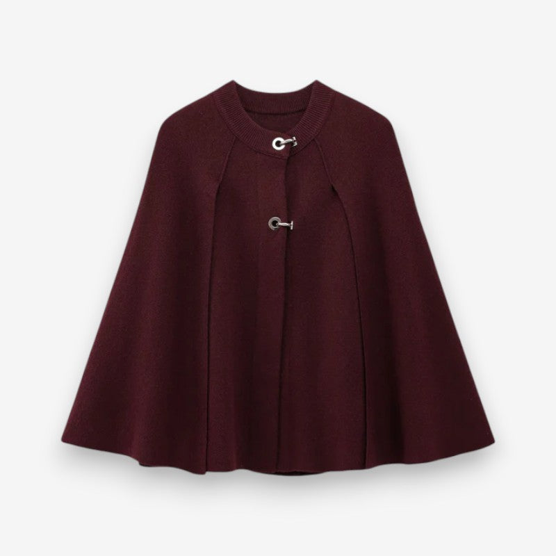 Taliah – Veste coupe ample avec col rond et boutons décoratifs